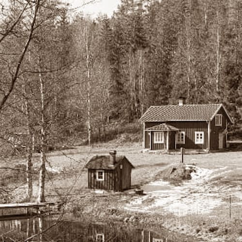 Foto av soldattorpet Ruggebo i Tvärred
