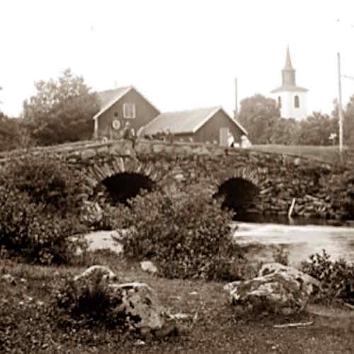Bron vid Hudene 1920 med Olof Persson foto