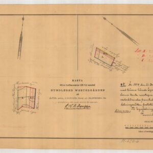 1894 Ljur Gundlered skifte mossar – historisk karta