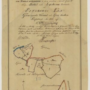1843 Ljur Iglabo Rågång – historisk karta