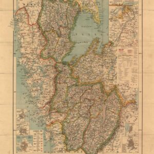 1873 Dal och Södra Vestergötland – historisk karta