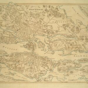 1818 Stockholms Stad – historisk karta
