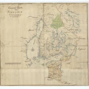 1712 Finland med Estland och Livland – historisk karta