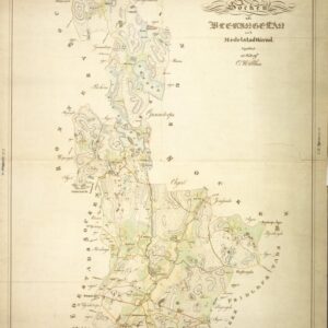 1854 Hjortsberga – historisk karta