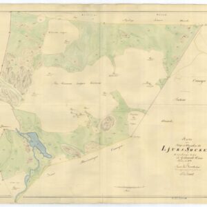 1828 Ljurs socken skogs och utmarker – historisk karta