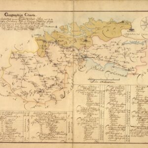 1731 Landsvägarna genom Älvsborgs län – historisk karta