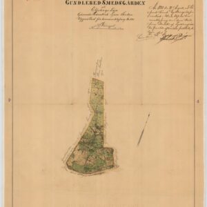 1881 Ljur Gundlered Smedsgården hemmansklyvning 15-ljr-4 – historisk karta