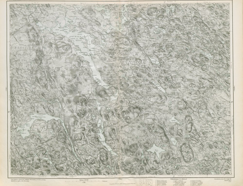 Generalstabskartan – blad 104 Bingsjö – historisk karta