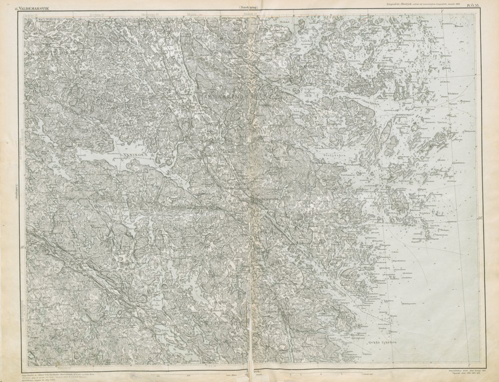 Generalstabskartan – blad 046 Valdemarsvik – historisk karta