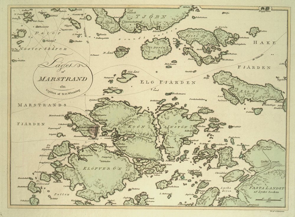 1811 Marstrand – historisk karta