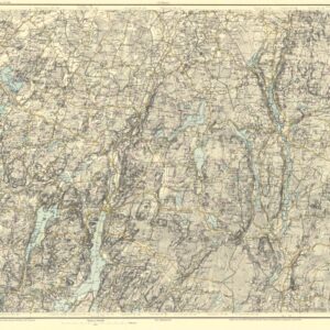 1891 Generalstabskartan I Ö 36 Runt Bottnaryd – historisk karta