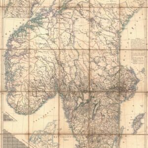 1843 Södra och Mellersta Sverige vägkarta – historisk karta