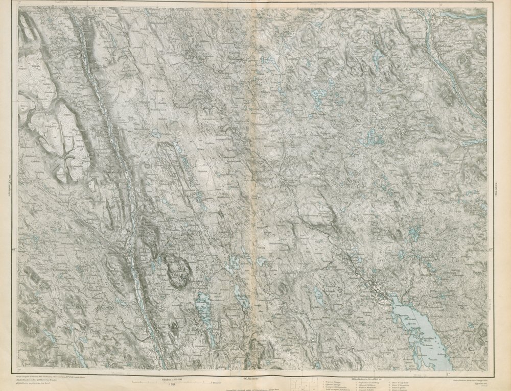 Generalstabskartan – blad 102 Elfdal – historisk karta