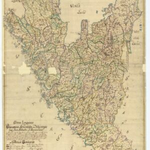1689 Västergötland Dalsland Halland och Bohuslän – historisk karta