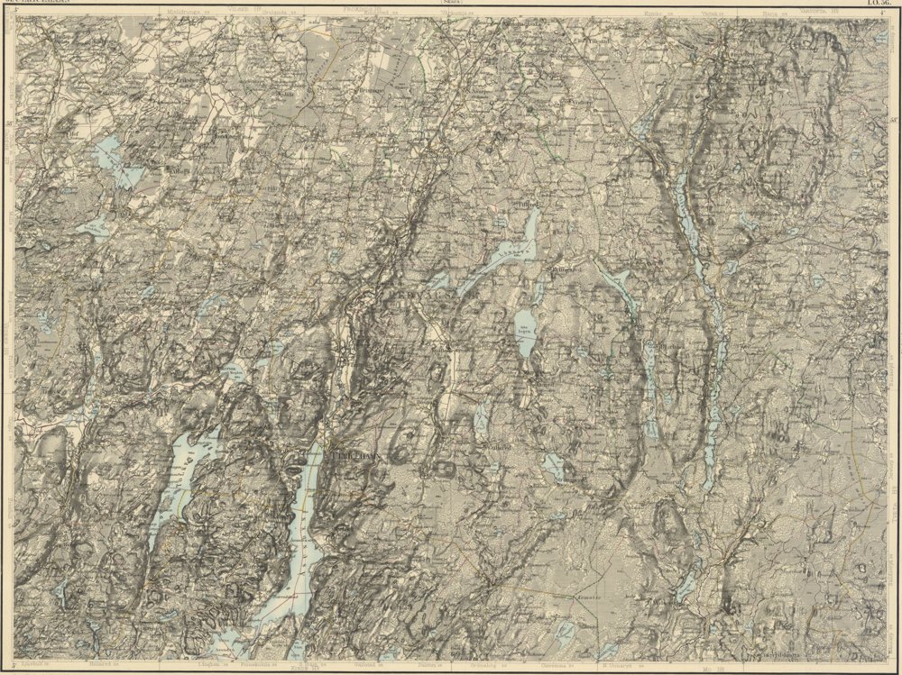 1891 Generalstabskartan 34 Ulricehamn – historisk karta