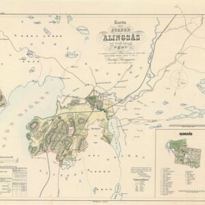 1856 Alingsås Ljunggrens Atlas – historisk karta
