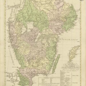 1778 Sverige södra delen – historisk karta