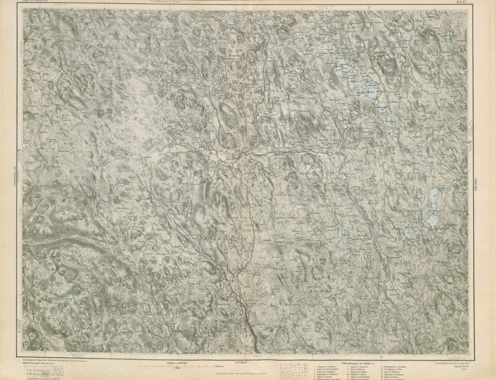 Generalstabskartan – blad 108 Stor-Ejen – historisk karta