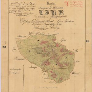 1849 Ljur Thols oh Mauritzgården Laga skifte – historisk karta