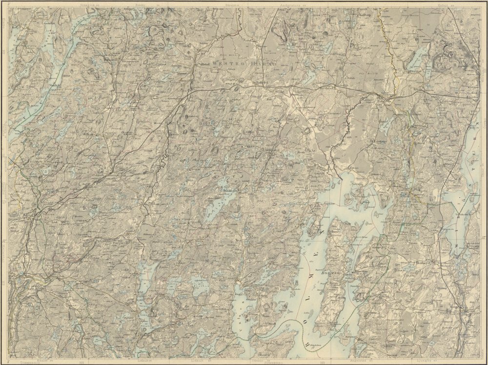 1891 Generalstabskartan 19 Ölmestad – historisk karta