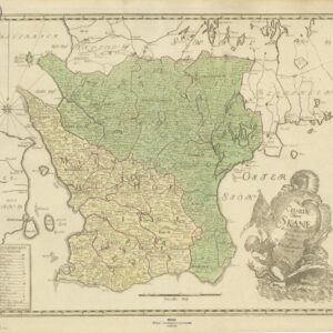 1752 Skåne – historisk karta