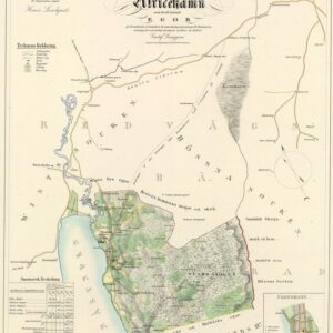 1856 Ulricehamns Stad – historisk karta