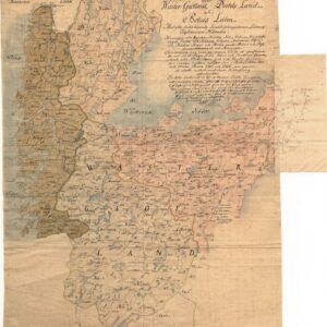 1743 Concept til en General Carta öfver Wäster-Giötland, Dahls Land och Bohus Lähn – historisk karta