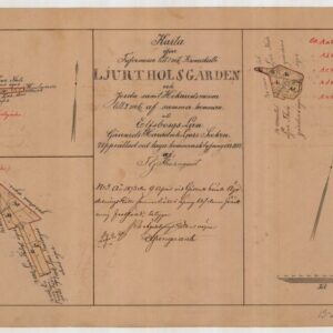 1873 Ljur Tholsgården Jorda och Hökareds mossar – historisk karta