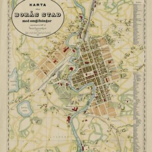 1887 Borås stad – historisk karta