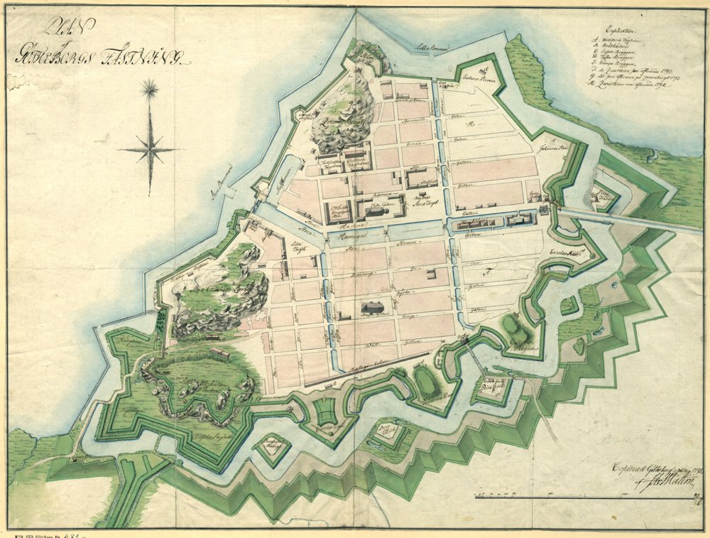 1795 Göteborg – historisk karta