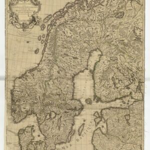 1706 Sverige Karta tillägnad Karl XII – historisk karta