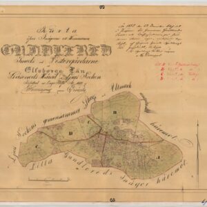 1851 Ljur Gundlered Smeds och Västergårdarna – historisk karta