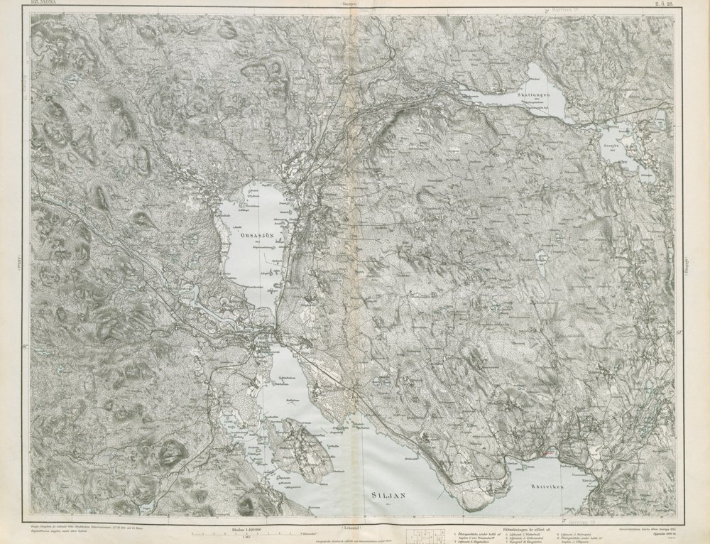 Generalstabskartan – blad 103 Mora – historisk karta