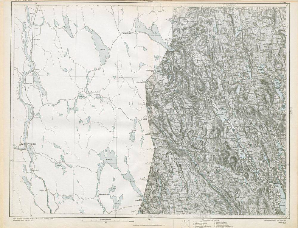 Generalstabskartan – blad 087 Fryksände – historisk karta