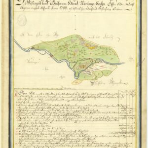 1708 Nårunga Ön Nr 1 Geografisk avmätning – historisk karta