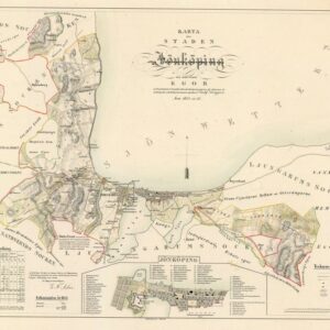 1854 Jönköpings Stad – historisk karta