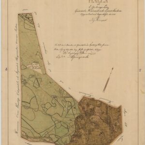 1872 Ljur Halla Laga skifte – historisk karta
