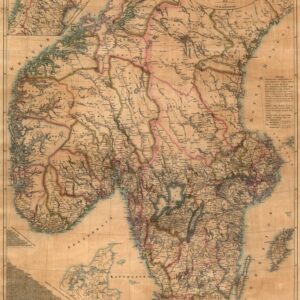 1831 Södra och Mellersta Sverige vägkarta – historisk karta