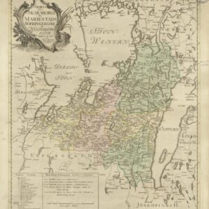 1780 Skaraborg eller Mariestads hövdingedöme – historisk karta