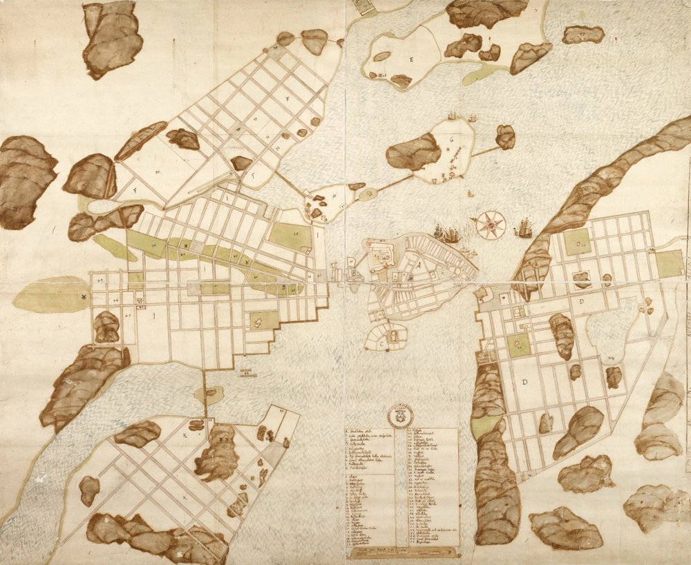 1640 Stockholm – historisk karta
