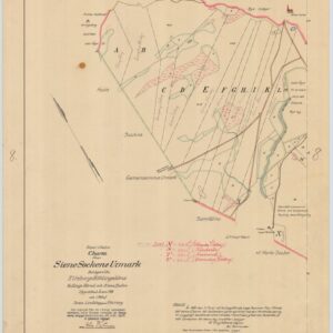 1822 Siene By Storskifte – historisk karta