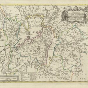 1774 Göteborg till Norrköping strömmar för sjöfarten – historisk karta