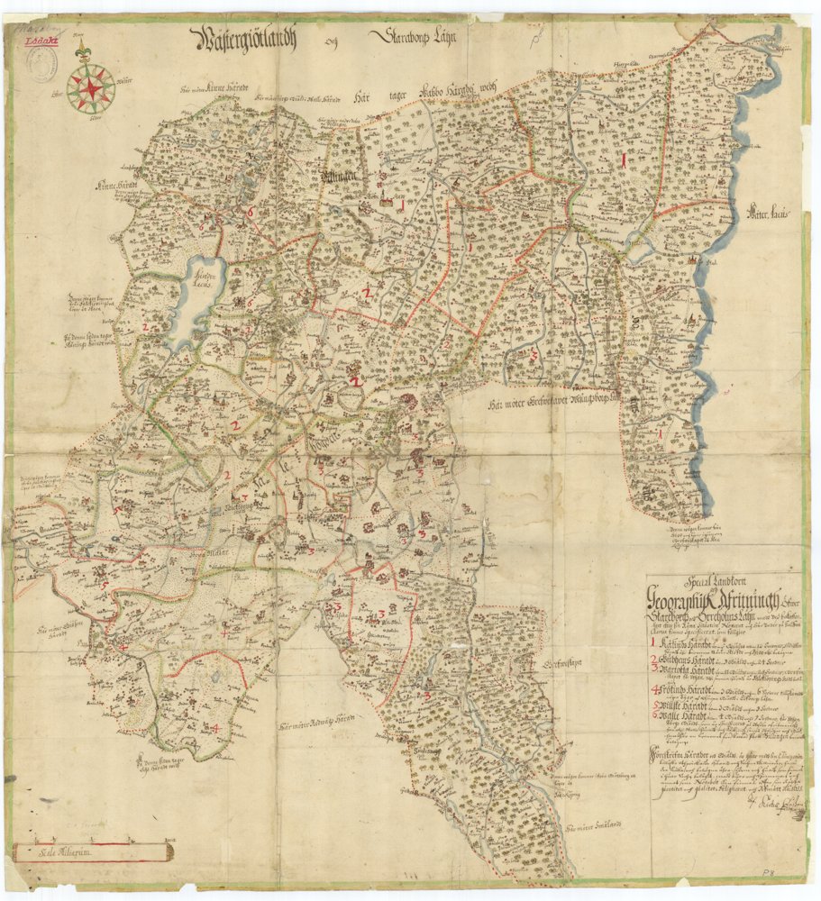 1655 Skaraborgs län – historisk karta