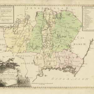 1788 Kronobergs och Blekinge hövdingedöme – historisk karta
