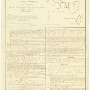 1843 Ljur Iglabo Gränsbestämning – historisk karta