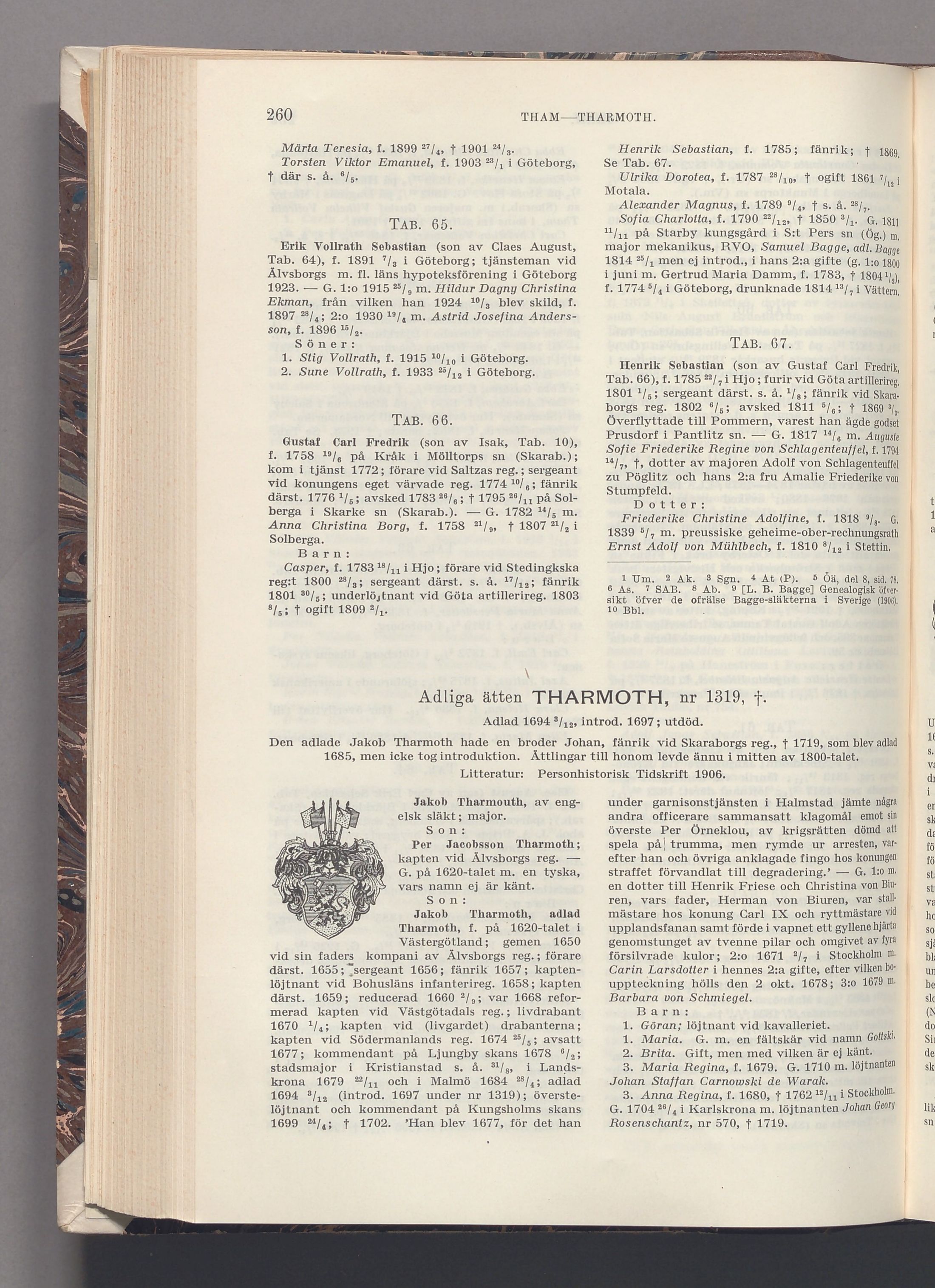 Tham: originalets tryckta släkttavla, band 8, sida 260
