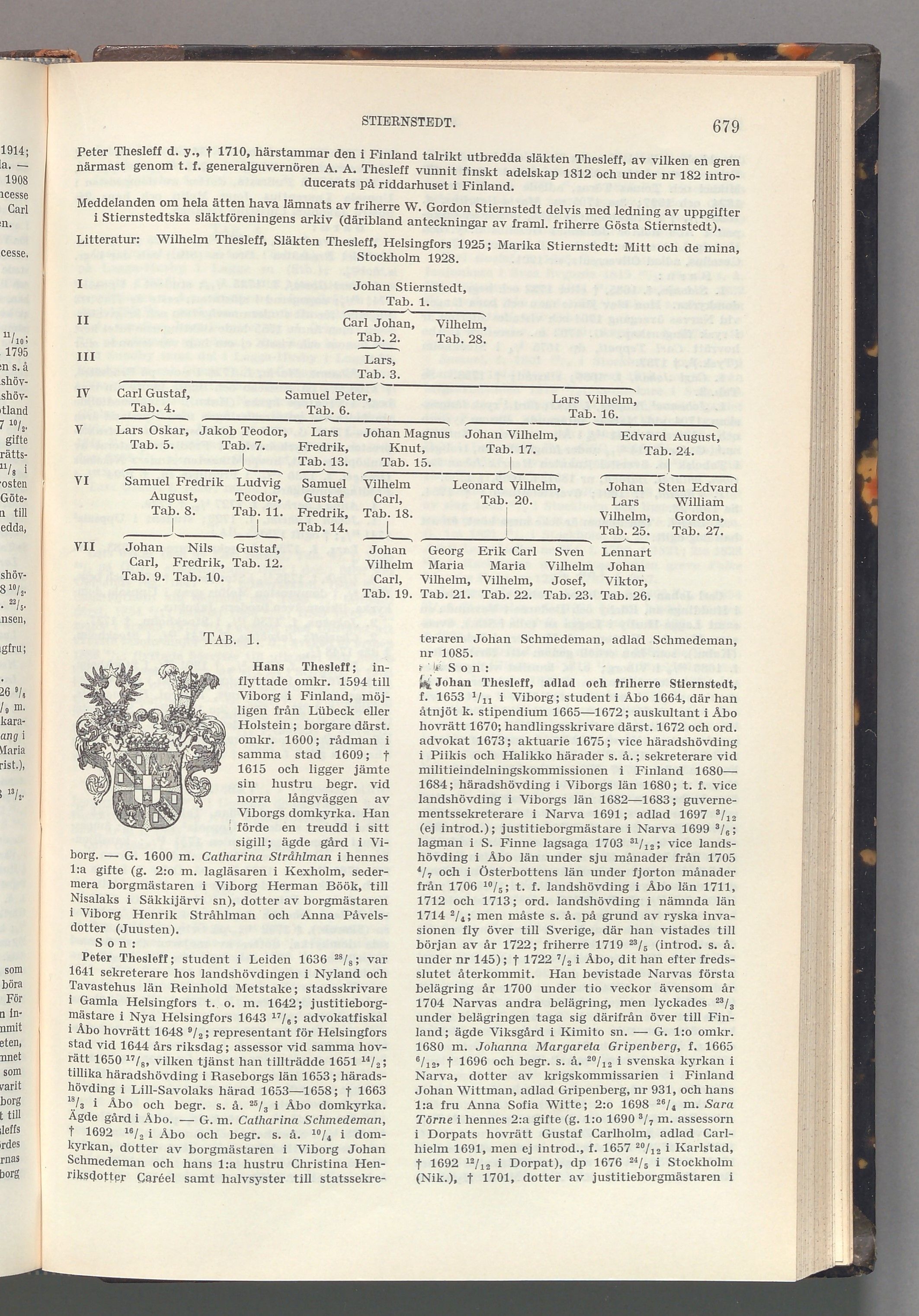 Stiernstedt: originalets tryckta släkttavla, band 7, sida 679