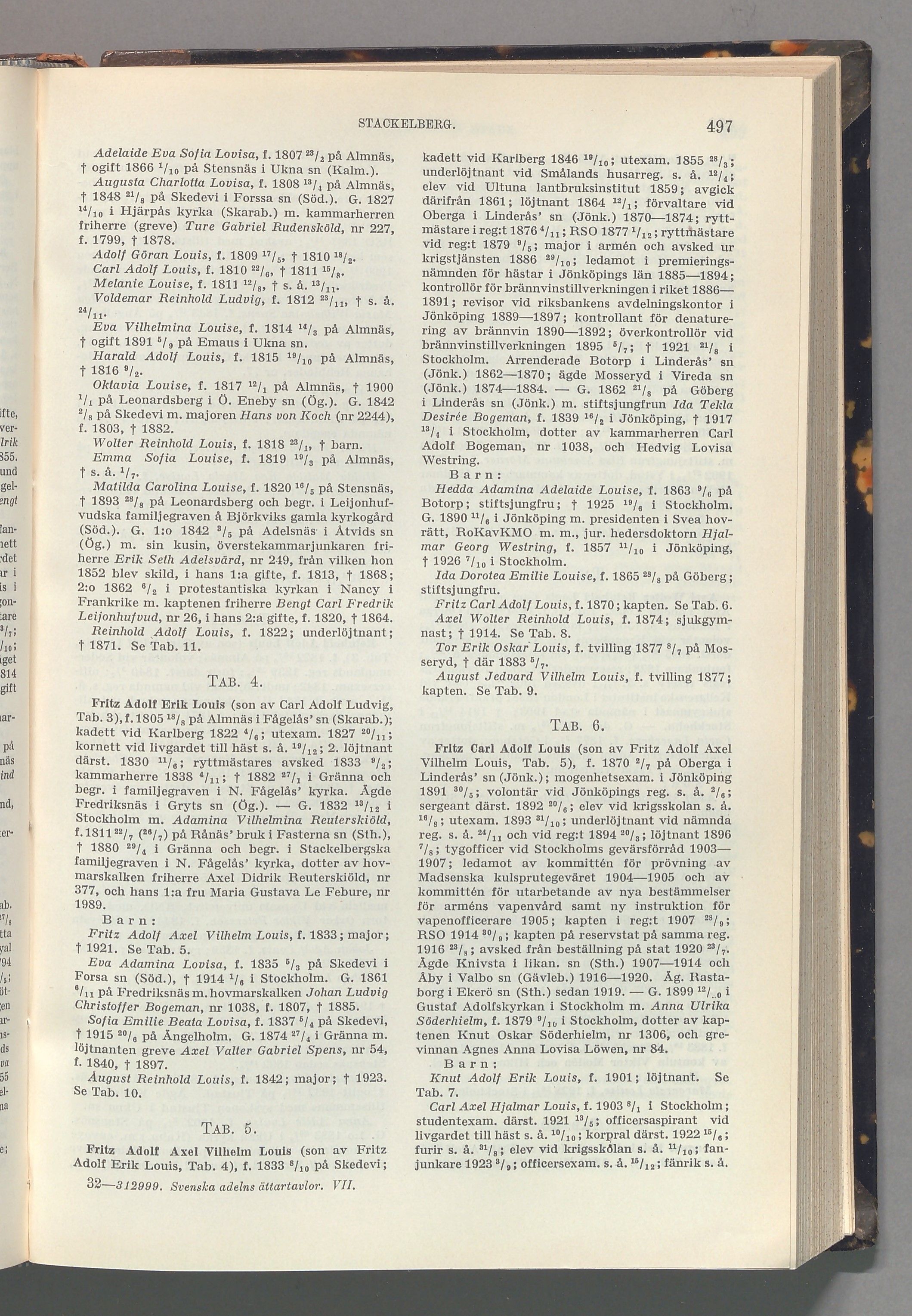 Stackelberg: originalets tryckta släkttavla, band 7, sida 497