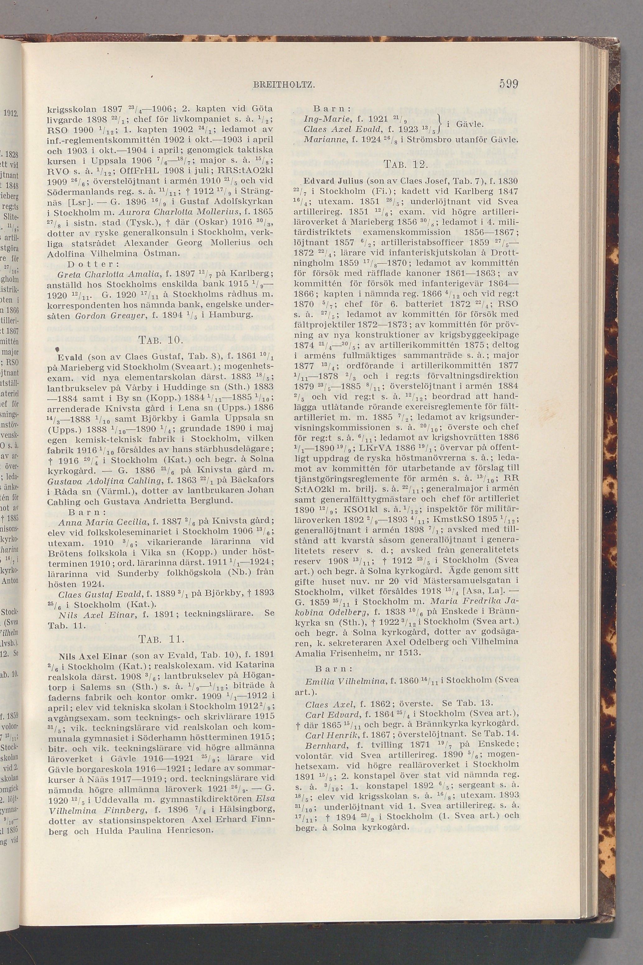 Breitholtz: originalets tryckta släkttavla, band 1, sida 599