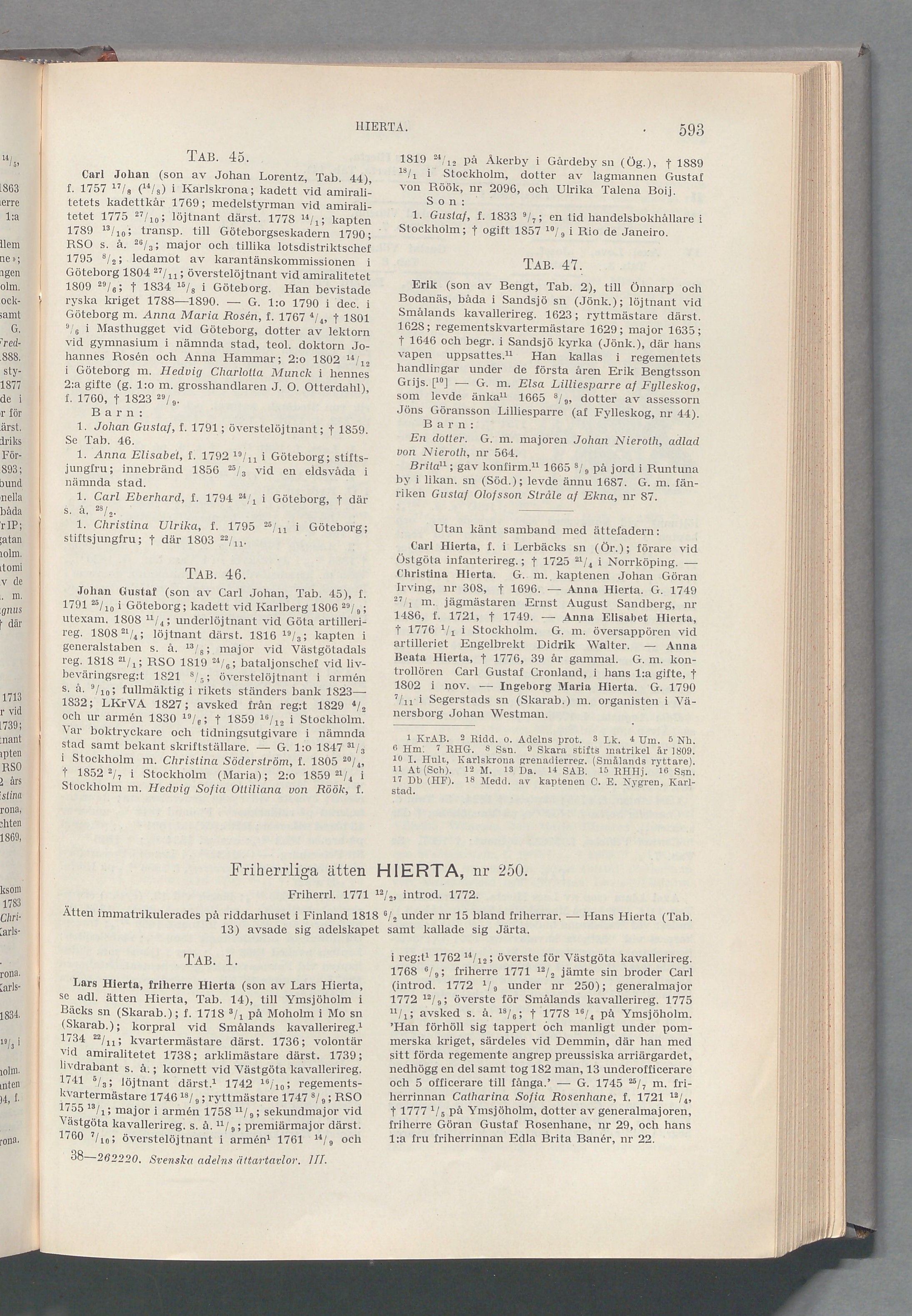 Hierta: originalets tryckta släkttavla, band 3, sida 593